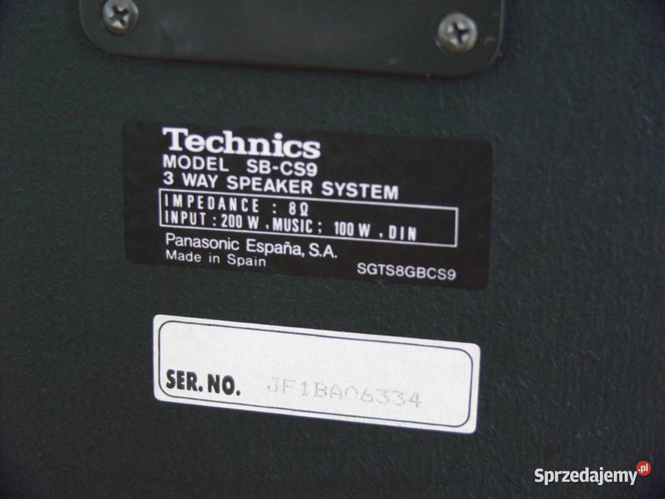 Kolumny Technics SBCS9 sprawne 2x 200 wat Jasło
