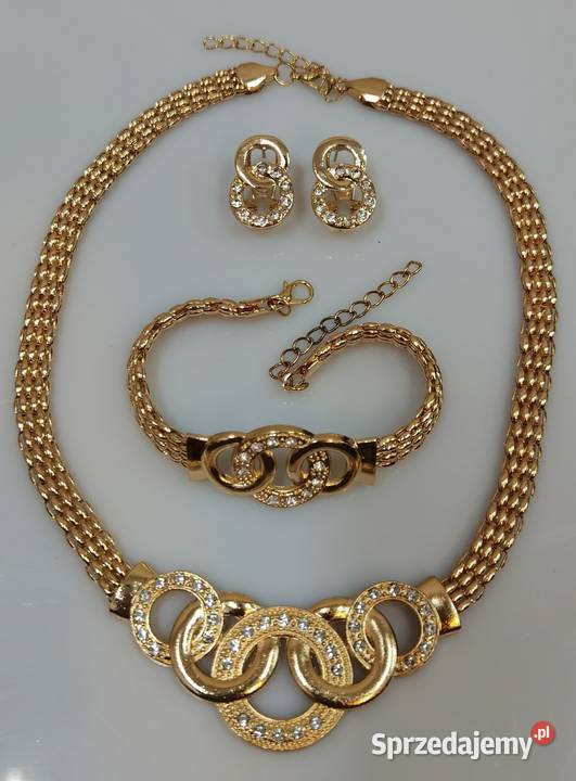 3 cześć elegancki komplet biżuterii Kołobrzeg