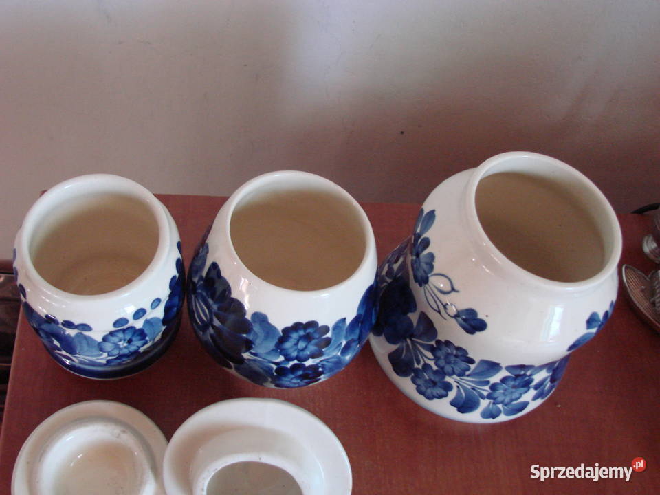 Włocławek fajansowy pojemnik Pruszcz Gdański