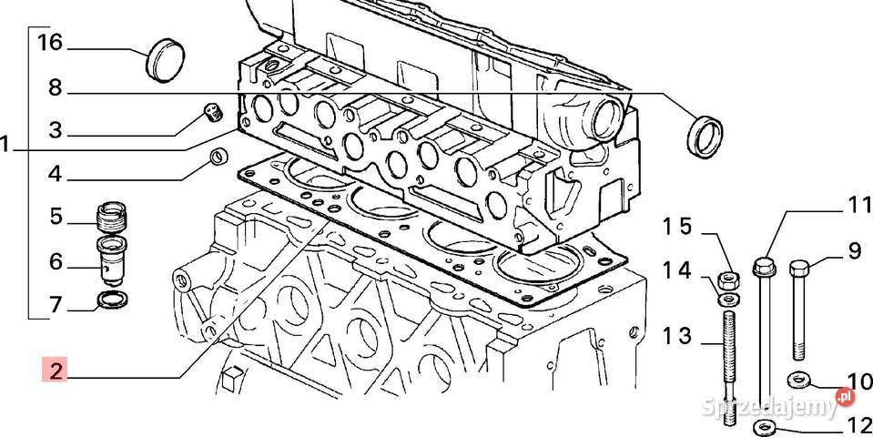USZCZELKA GŁOWICY FIAT 127 8186 13 D ASO osobowe