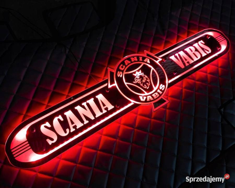 Lustro LED SCANIA długie 100x25 podświetlane 24v wielkopolskie Kobierno