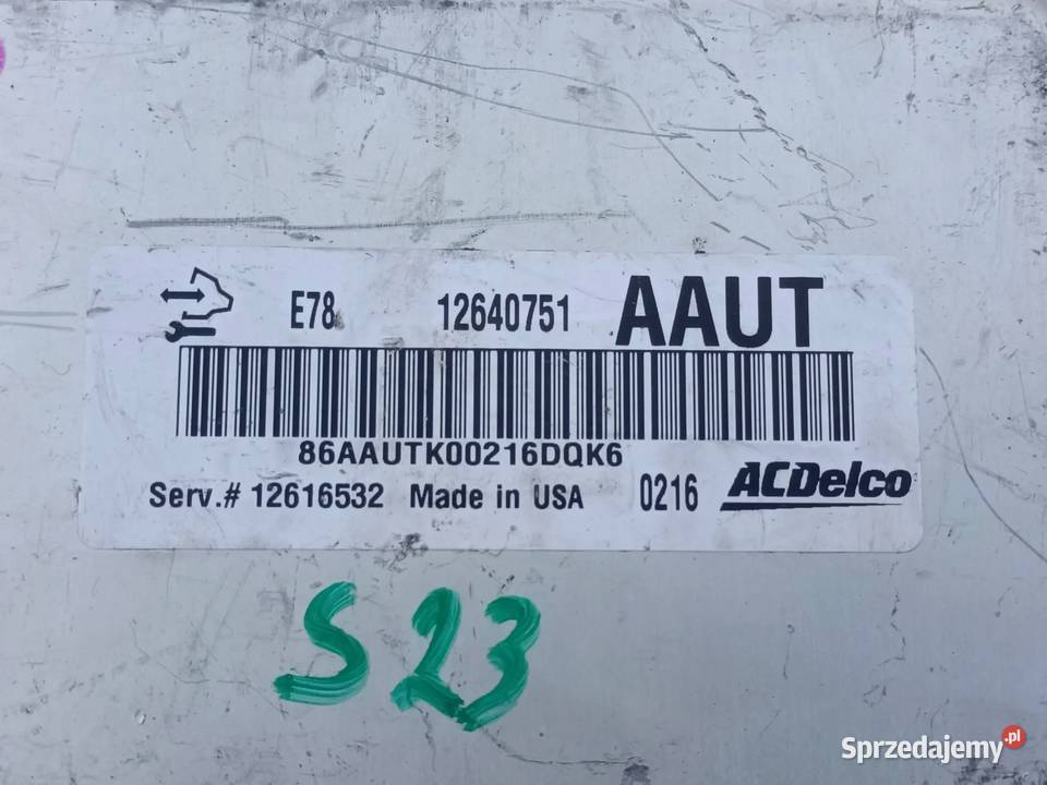 Opel Astra J IV 14 T STEROWNIK KOMPUTER SILNIKA Przemęt