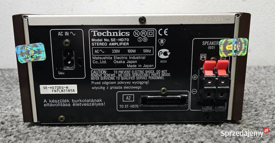 Wzmacniacz stereo Technics SEHD70 wysyłka Kraków