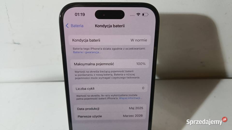 Smartfon APPLE iPhone 16 8256GB sprzedam