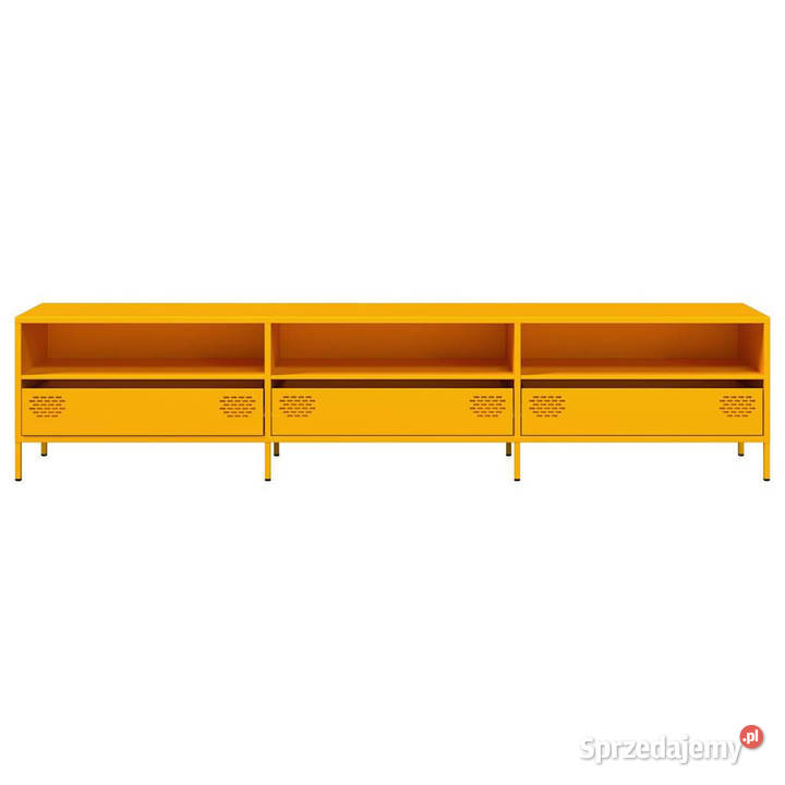 Szafka RTV żółta 202x39x435 stal walcowana na Warszawa sprzedam