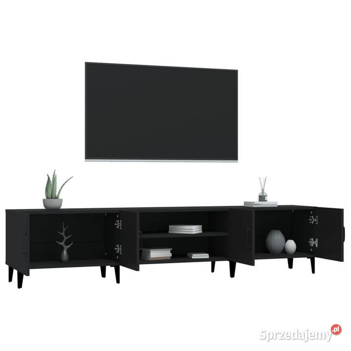 Szafka pod TV czarna 180x315x40 materiał Dom i Ogród Warszawa