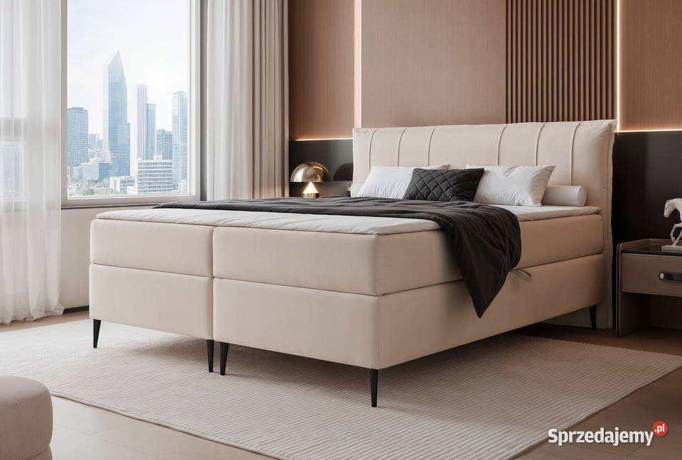 Łóżko kontynentalne z pojemnikiem Suzi różne Tarchały Małe