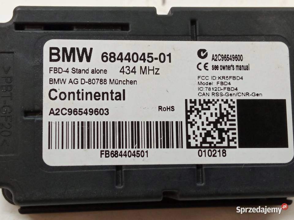 MODUŁ ZAMKA G30 G31 6844045 Bmw Seria 5 VII Rok produkcji 2018 świętokrzyskie