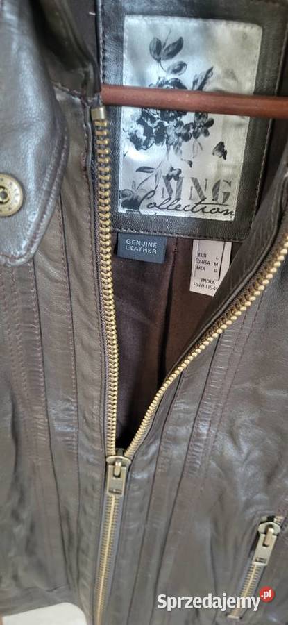 Kurtka skora naturalna brąz r SM Wiosenna/Jesienna  Szczecin