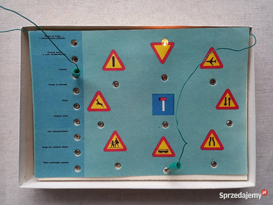 Gra planszowa świetlna Poznaj Znaki Drogowe z lubelskie Tomaszów Lubelski