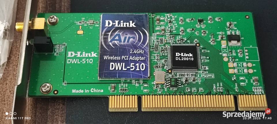 Karta sieciowa WiFi DLink DWL510 kujawsko-pomorskie Chełmża