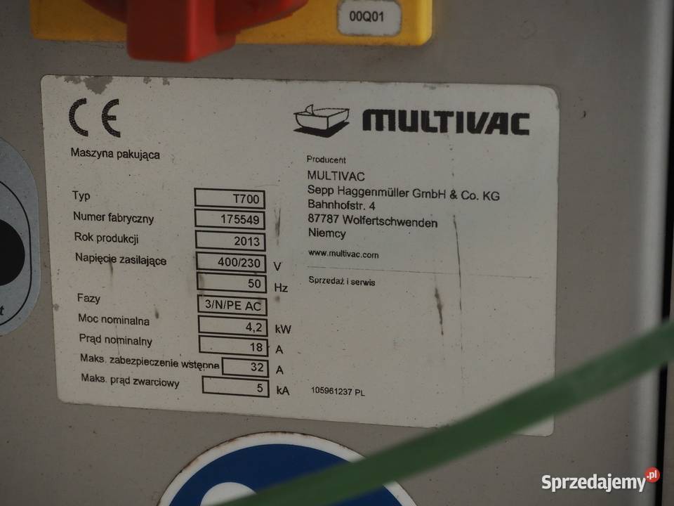 Pakowaczka Multivac T700 Krotoszyn