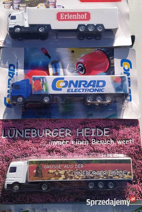 Ciężarówki reklamowe 10 sztuk skala 187 Antyki, Sztuka, Kolekcje Gdańsk sprzedam