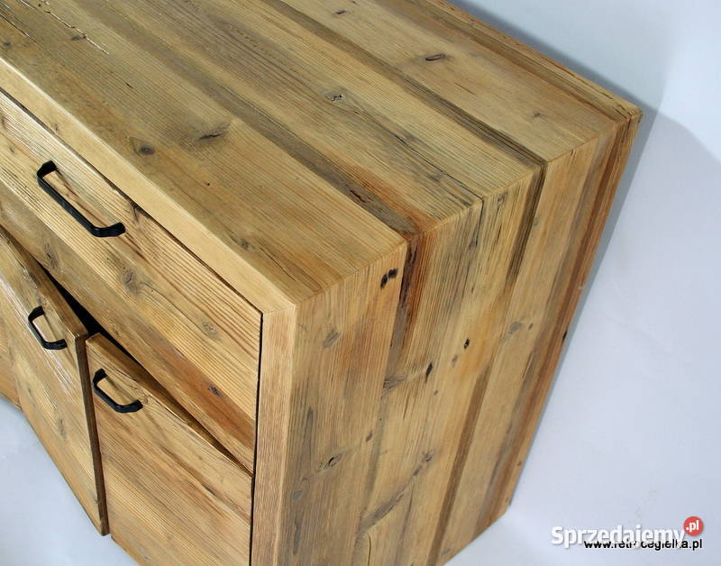 Szafka łazienkowa stare drewno kontynuacja 120cm Słupno