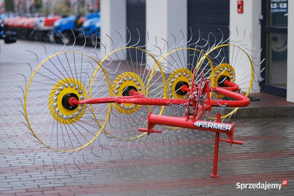 Przetrząsacz zgrabiarka 4 gwiazdowa Z213 4FARMER nieuszkodzony podkarpackie Tajęcina