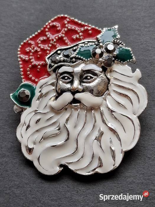 BROSZKA KOSTIUMOWA W STYLU ART DECO SANTA CLAUS Pozostałe śląskie Częstochowa