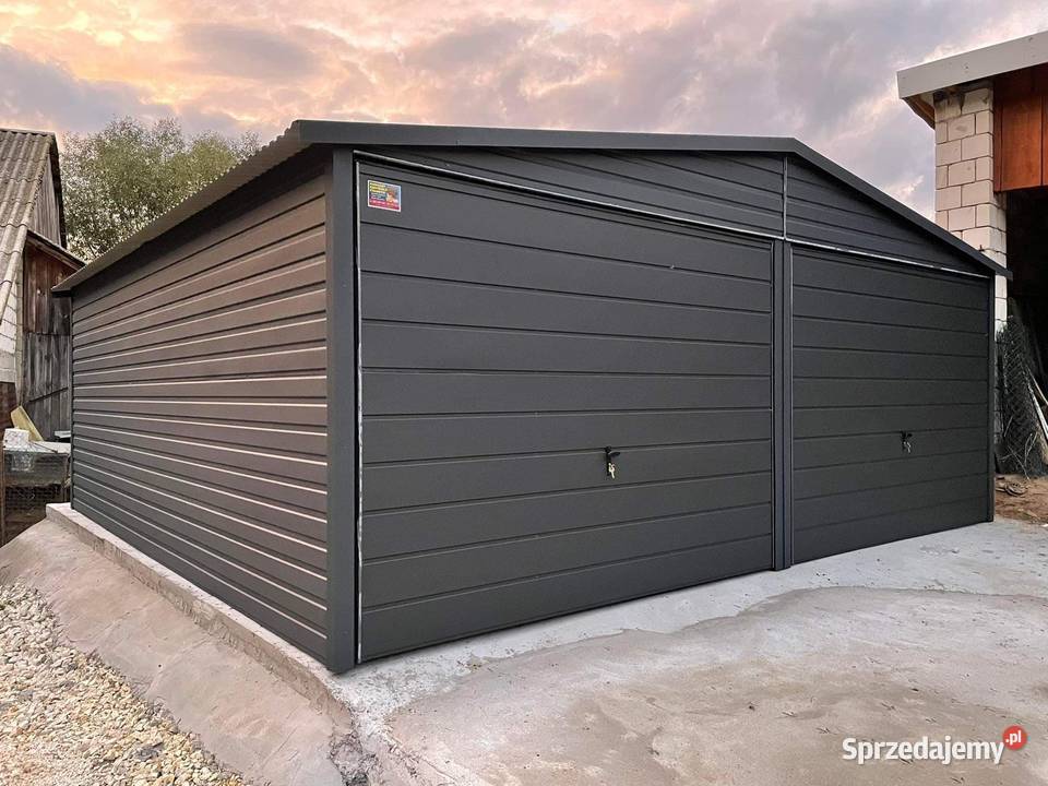 Garaż blaszany 6x5 PROMOCJA Wzmocniony Profilami Łódź