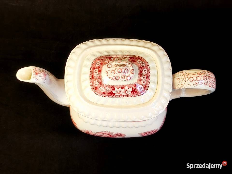 Dzbanek angielski Copeland Spodes Tower Porcelana i szkło Chełm