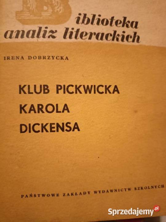 Klub Pickwick biblioteka analiz literatury Warszawa