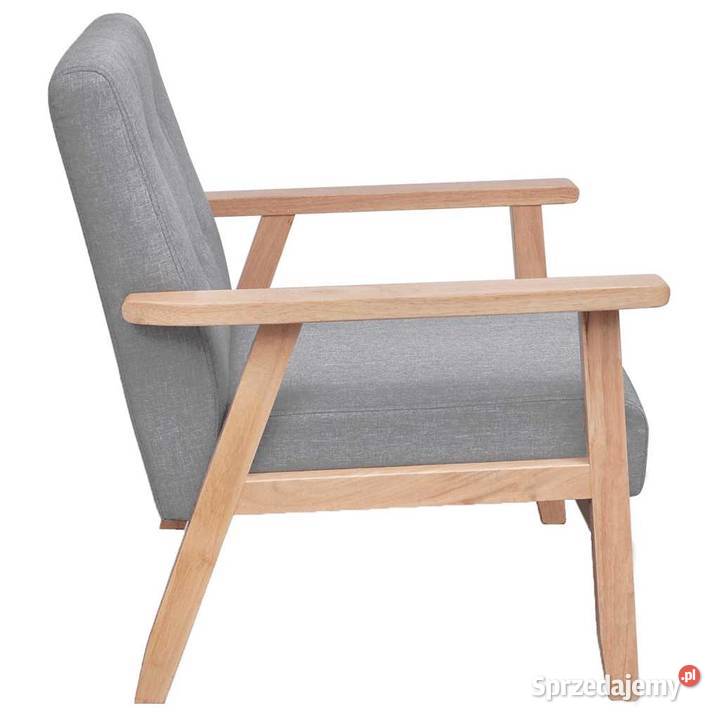 vidaXL Fotel jasnoszary tkaninaSKU242225 Warszawa