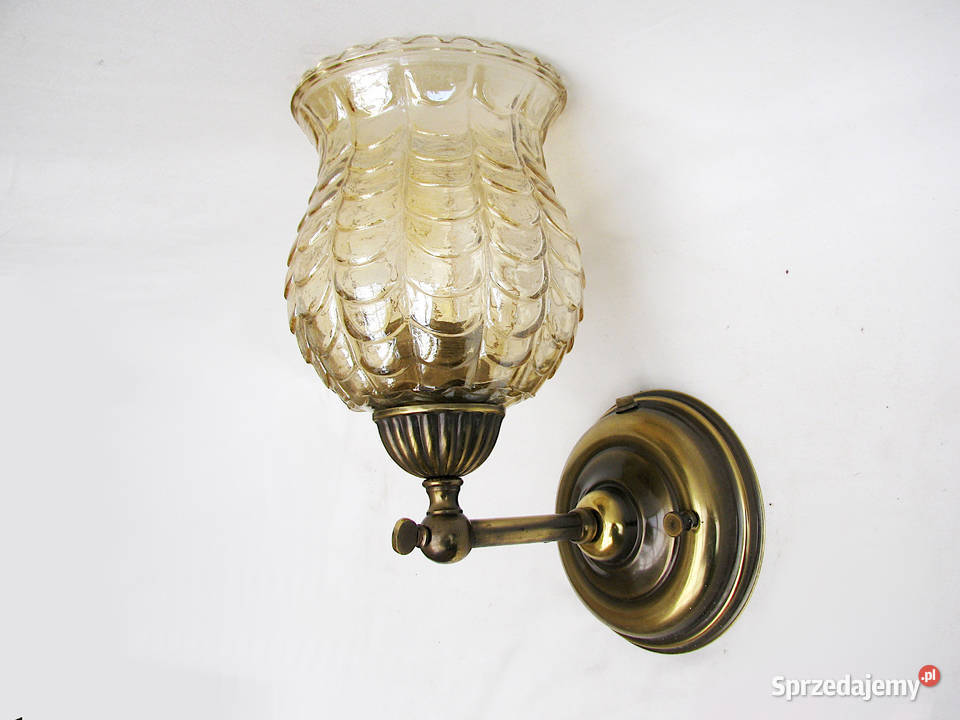 Piękny kinkiet stylowy mosiądz II Szczecinek sprzedam