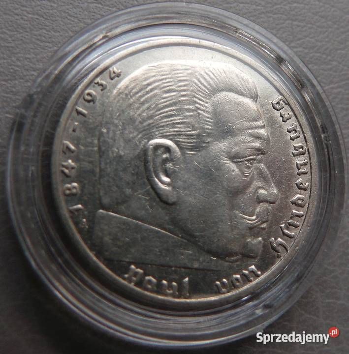 2 Reichsmark 1939 Hindenburg A Niemcy HK Szklarska Poręba sprzedam
