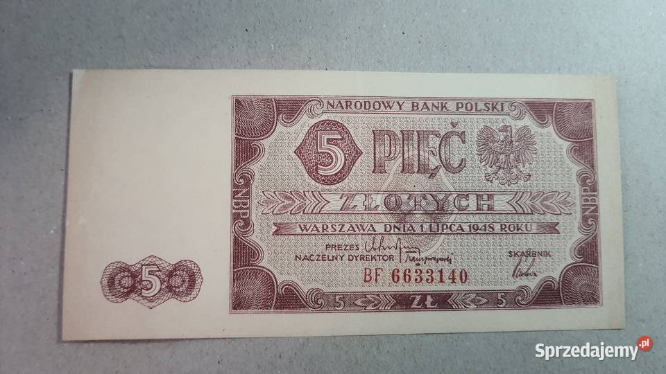 5 złotych 1948 s BF Warszawa