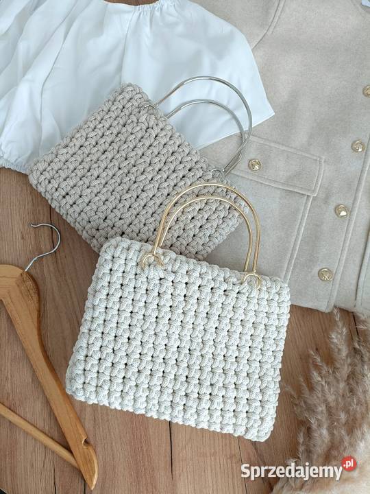 Torebka ze sznurka szydełkowa handmade Moda i Styl Rzeszów