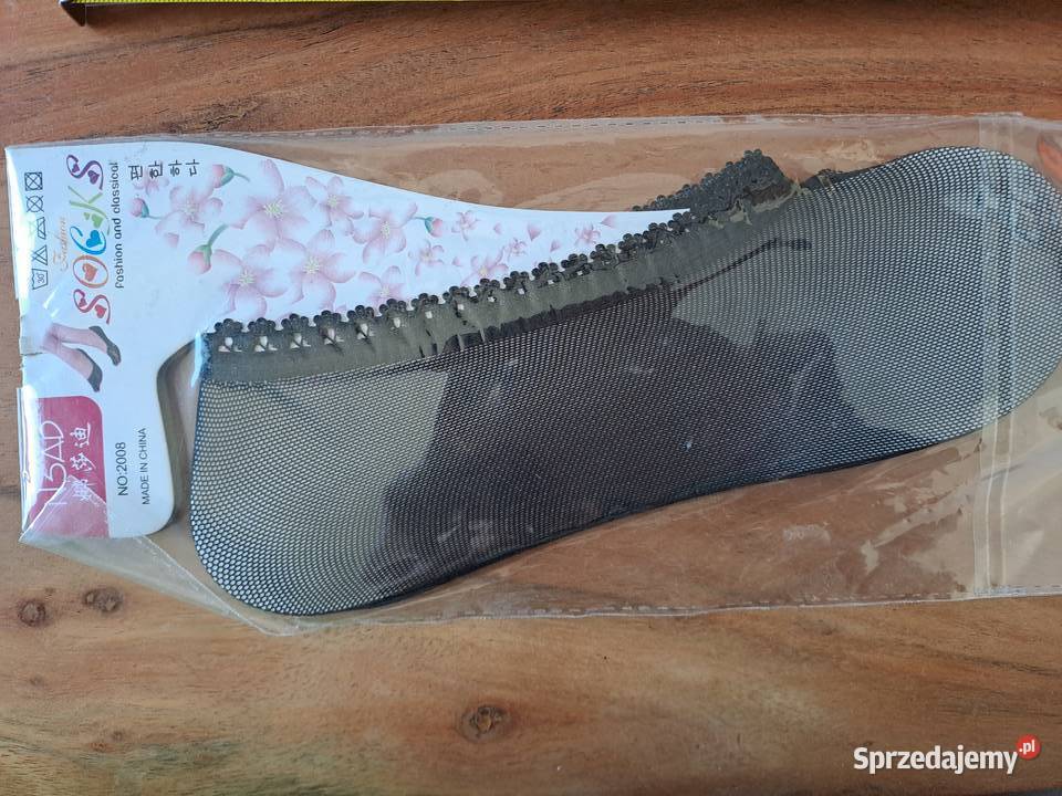 2x Skarpetki Stopki siateczkowe damskie czarne Warszawa