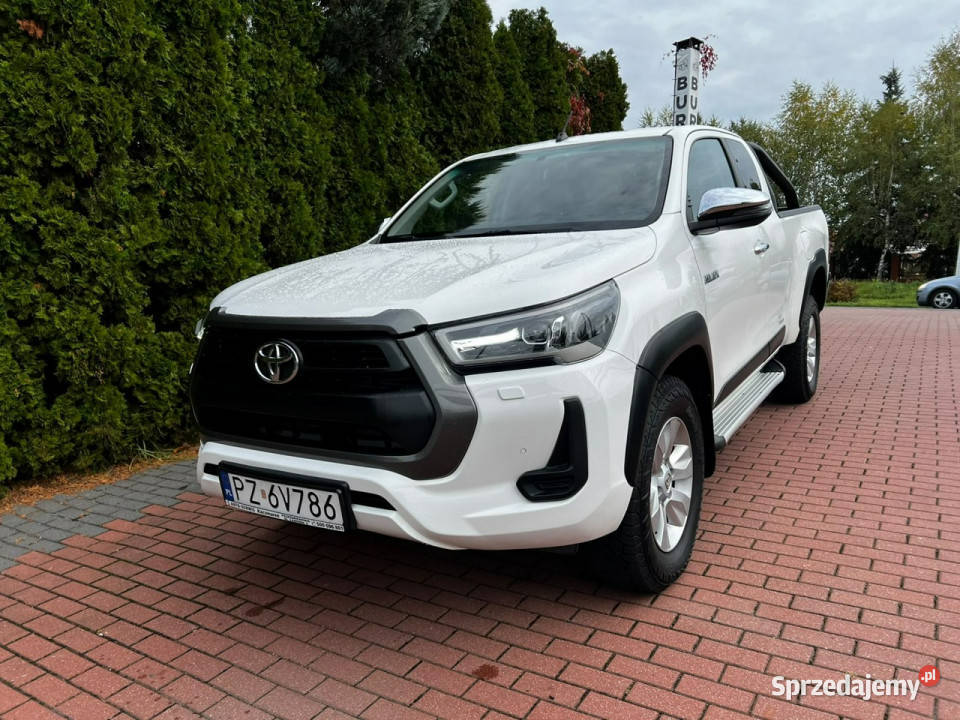 Toyota Hilux 24 D4D Zarejestrowany Niski biały wielkopolskie Baranowo