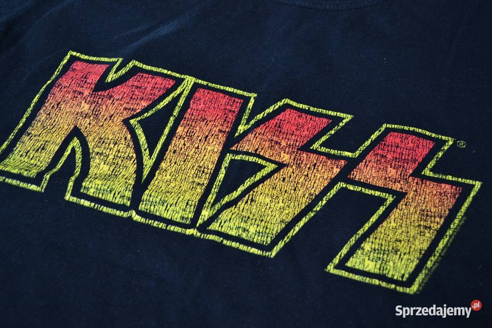 Koszulka czarna KISS bluzka S M rock and roll Toruń