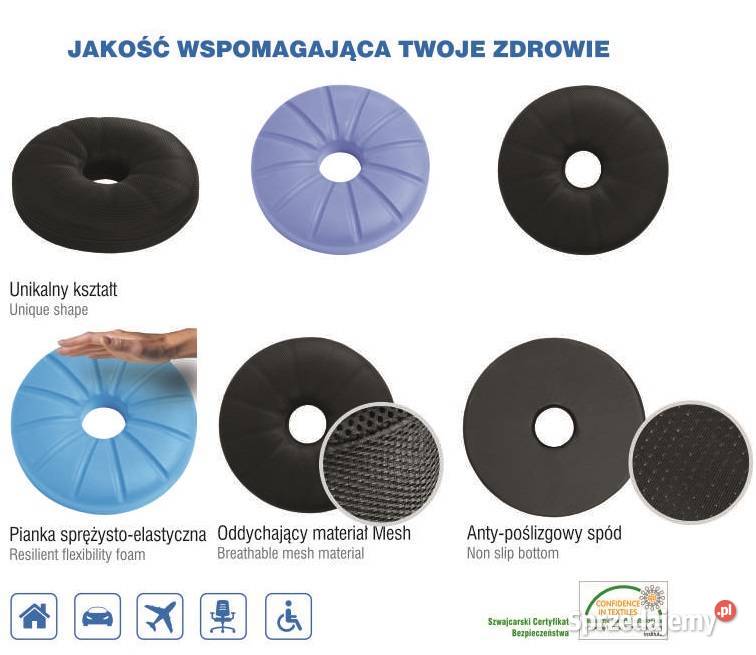 Poduszka ortopedyczna okrągła do siedzenia z świętokrzyskie Kielce