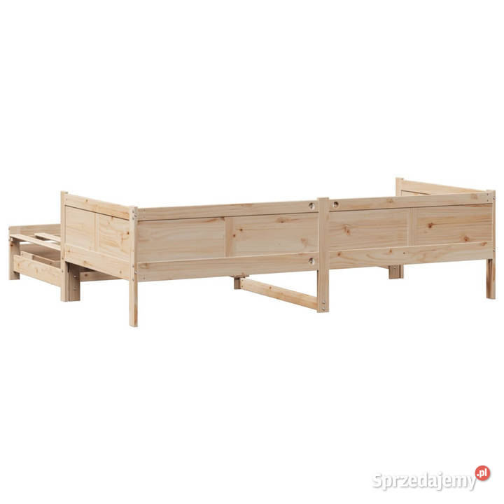 Sofa rozsuwana z szufladami bez materaca 80x200 203cm Łóżka