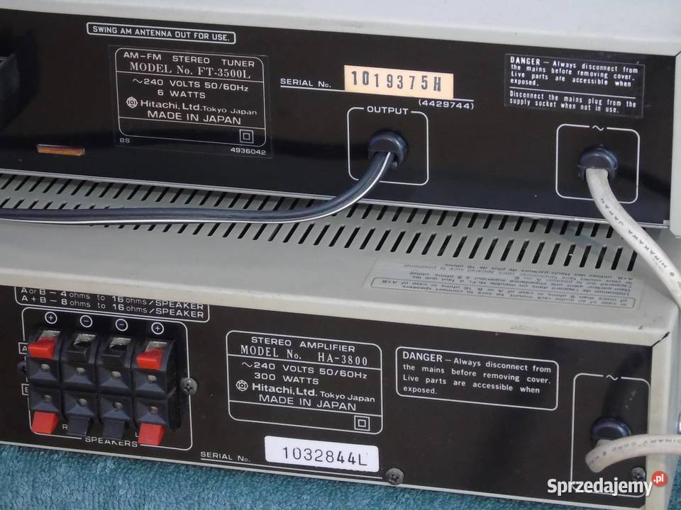 Wzmacniacz i Tuner Hitachi świetne stereo Jasło sprzedam