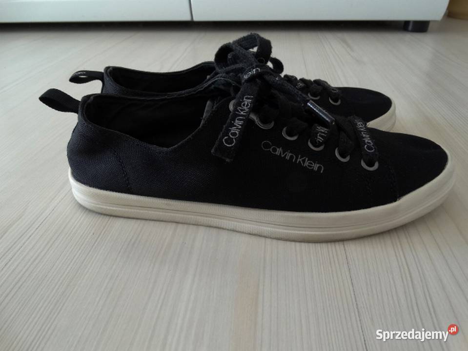 Buty Calvin Klein Sportowe Płócienne Czarne 38 podlaskie Łomża