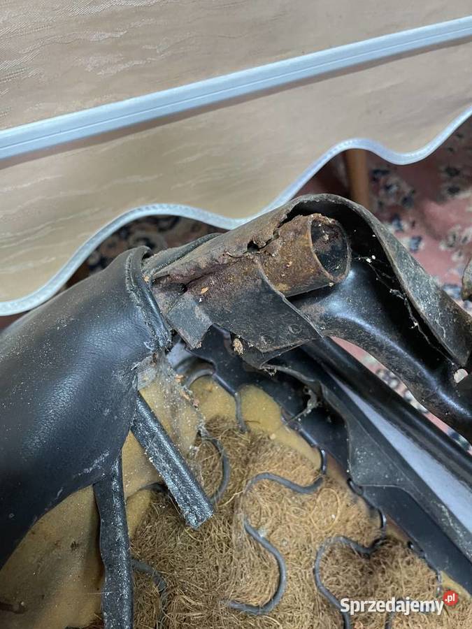 Fotel czarny skaj Fiat 126p maluch osobowe Fotele i kanapy Strzegom