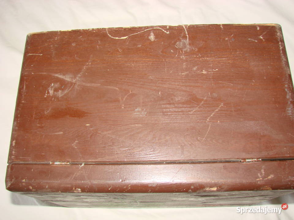 dziecięca drewniana skrzynka siedzisko Pruszcz Gdański