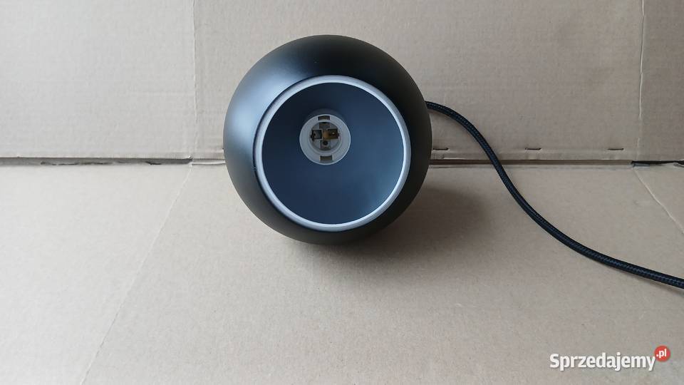 Lampa Wisząca Kulka Kula 15 Czarny Mat Szkło Warszawa