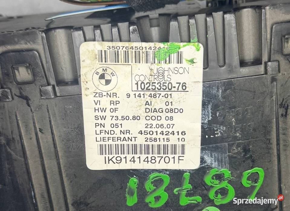 LICZNIK ZEGARY PRĘDKOŚCIOMIERZ BMW E90 E91 Warszawa
