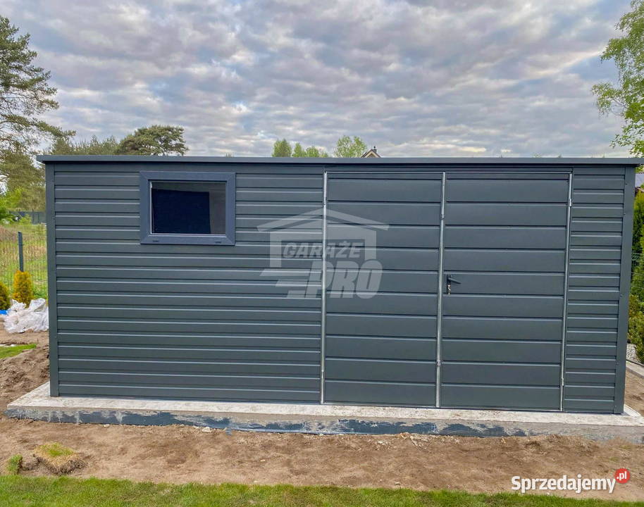 Schowek Domek Ogrodowy 45x3m Drzwi okno antracyt Bełchatów
