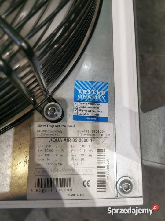 Aqua Air 2000 nagrzewnica wodna Grudziądz