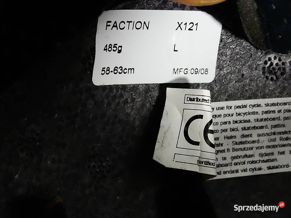 Kask ochronny BELL FACTION rozmiar L 5863 Sport i Wypoczynek Biłgoraj