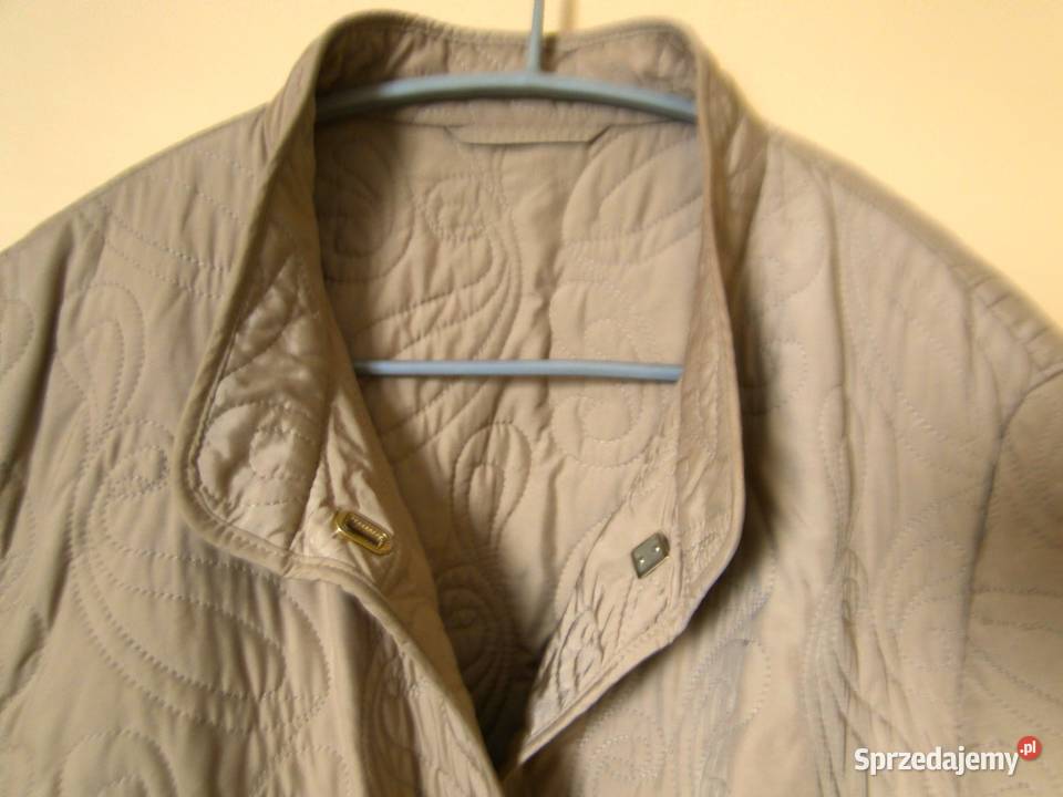 Świetna kurtkażakiet wiosnajesień 46 brązowy/beżowy