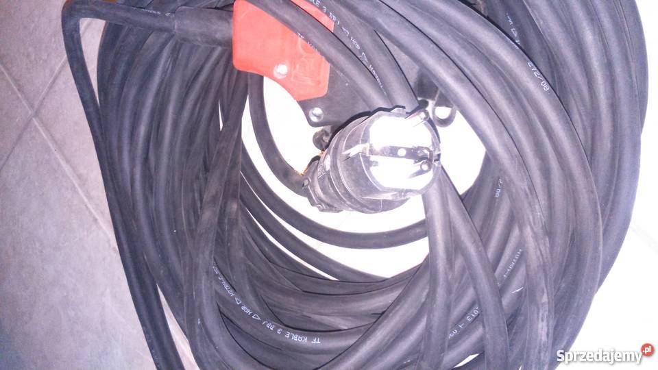 Przedłużacz trójdrożny 25m IP44 230V16A kabel Budownictwo i akcesoria Lublin