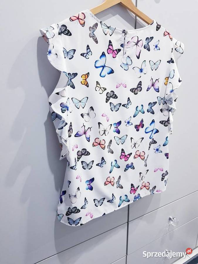 Wiosenna bluzeczka w kolorowe motyle R42 Dąbrowa Górnicza