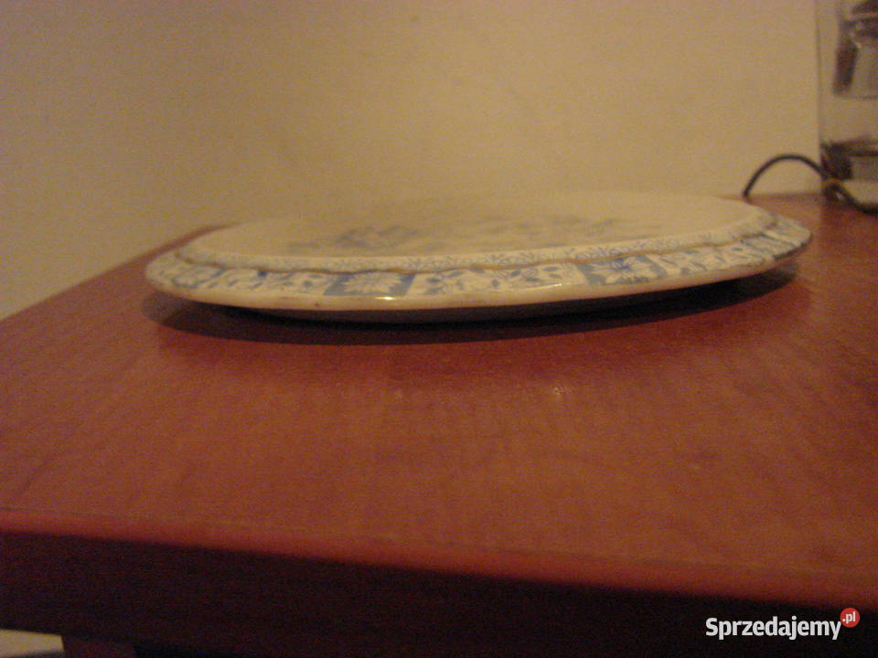 zChina Blau Rosslau talerzyk deserowy pomorskie Pruszcz Gdański