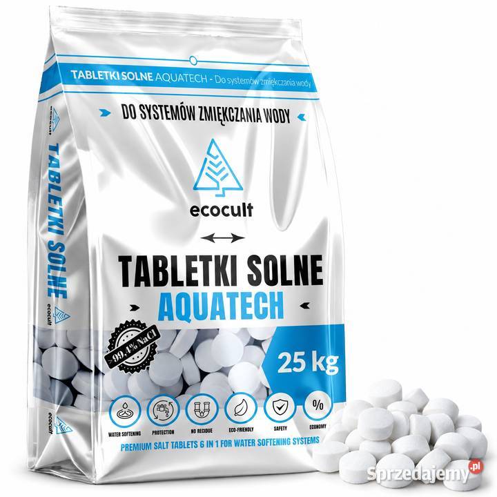Tabletki solne AQUATECH paleta 1000 dostawa mazowieckie Warszawa
