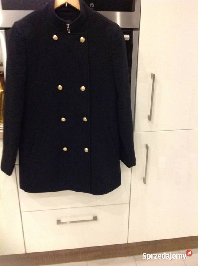 Czarny Płaszcz Damski RIVER ISLAND SM M NOWY Odzież damska Nowa Sól