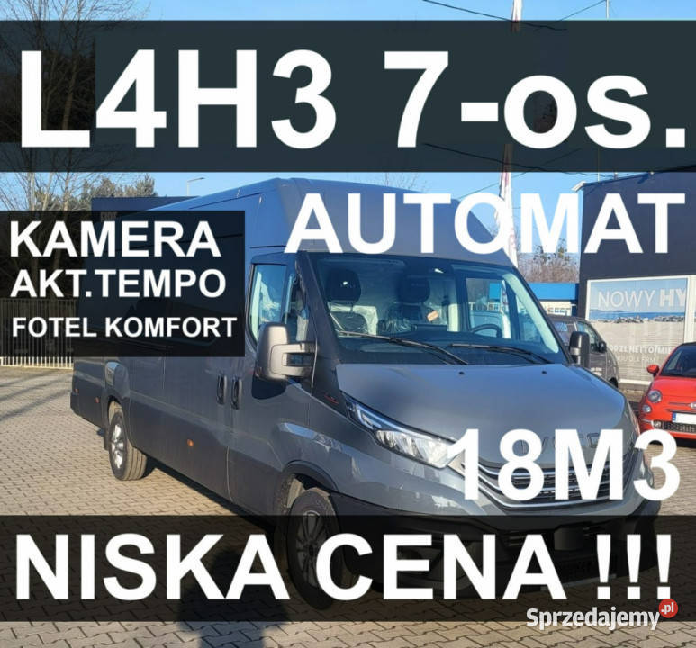 Iveco Daily 35S18A8H V L4H3 18m3 Brygadowy 7os wielofunkcyjna kierownica zachodniopomorskie Szczecinek sprzedam