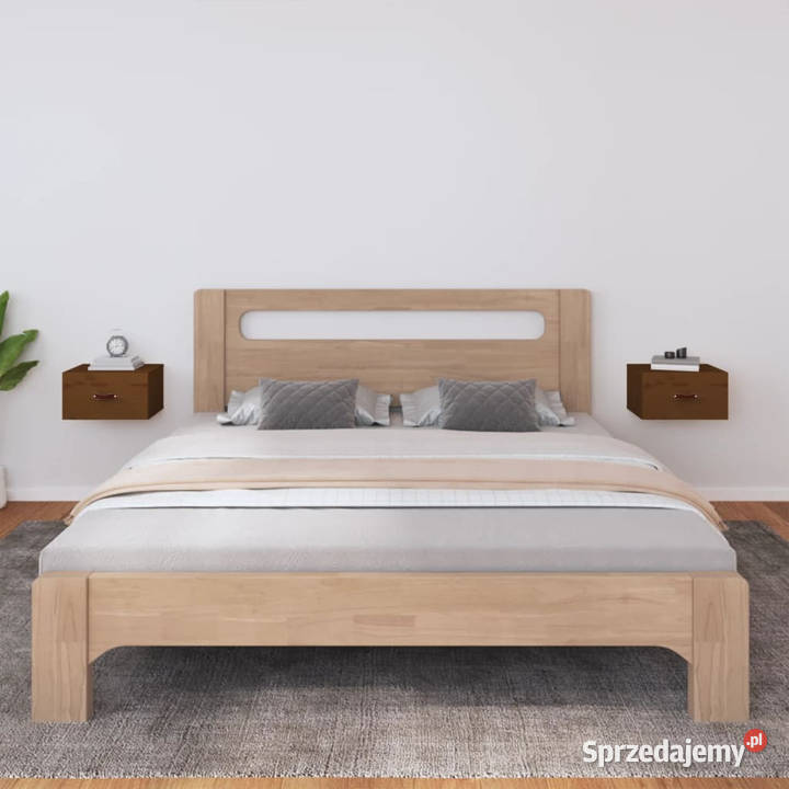 Szafki nocne wiszące 2 40x295x22 miodowy brąz mazowieckie Warszawa